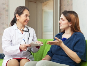 nurse with woman small